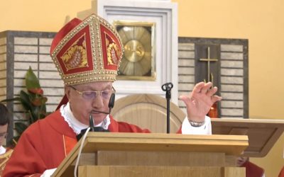 講道﹕總主教 Luigi Pezzuto 在聖神降臨節親臨默主哥耶