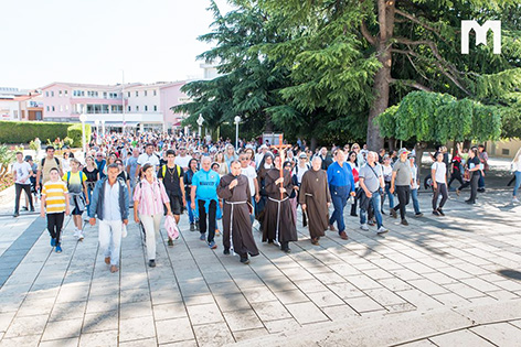 默主哥耶和平遊行: 聖母顯現39週年前夕及聖若翰洗者誕辰 (2020年6月24日)