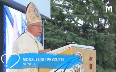 教廷大使 Luigi Pezzuto 總主教的講道
