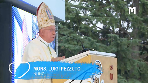 教廷大使 Luigi Pezzuto 总主教的讲道
