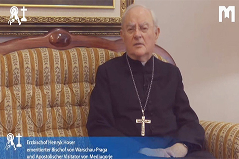 默主哥耶教廷特使觀察員總主教 Henryk Hoser (2021年1月30日)