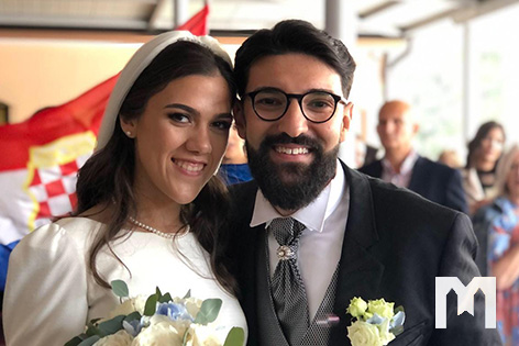 Daniele，在默主哥耶的聖雅各伯堂結婚