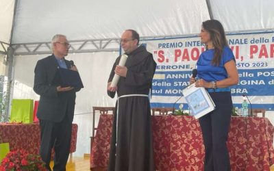 方濟小兄弟會Miljenko Šteko神父於意大利 Monte Scalambra聖母和平之后聖殿，當選為本年度首位「教宗保祿六世」國際和平獎得獎者