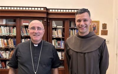 蒙得維的亞 (Montevideo)大主教兼烏拉圭首席主教Daniel Sturla 樞機與Br. Zvonimir Pavičić 會面